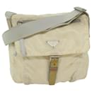 PRADA Shoulder Bag Nylon White Auth bs10683 - Prada