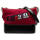Petit sac à bandoulière Gabrielle en laine rouge Chanel