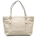 White Gucci Microguccissima Nice Tote Bag