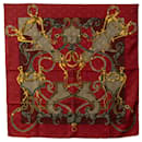 Sciarpe di seta rosse Hermes Par Mefsire Antoine De Plvvinel - Hermès