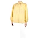 Yellow puff-sleeved shirt - size UK 10 - Hartford