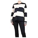 Black striped asymmetric top - size M - Calvin Klein