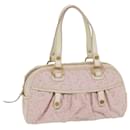 CELINE C Macadam Canvas Shoulder Bag Pink Auth yk10678 - Céline
