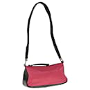 PRADA Shoulder Bag Nylon Pink Black Auth 65365 - Prada