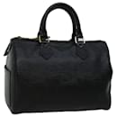 Louis Vuitton Epi Speedy 25 Bolsa de mão preta M43012 Autenticação de LV 66670