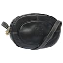 LOEWE Shoulder Bag Leather Black Auth bs12078 - Loewe