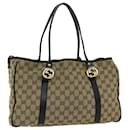 GUCCI GG Canvas GG Twins Tote Bag Beige 232957 Auth yk10623 - Gucci