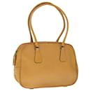 PRADA Hand Bag Leather Brown Auth hk1094 - Prada