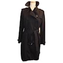 BURBERRY Iconic Trench Coat Black color Size 46 - Burberry