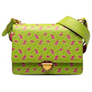 Prada Green Saffiano Watermelon Flap Crossbody Bag