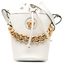 Versace White La Medusa Bucket Bag