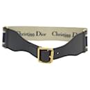 NEUF CEINTURE CHRISTIAN DIOR SIGNATURE LARGE B0001CBTE T80 TOILE CUIR BELT - Christian Dior