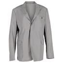 Prada Single-Breasted Jacket in Grey Cotton
