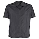 Prada Sport Short Sleeve Overshirt in Grey Nylon