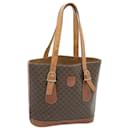 CELINE Macadam Canvas Hand Bag PVC Brown Auth bs12046 - Céline