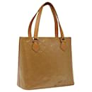 LOUIS VUITTON Monogramm Vernis Houston Handtasche Noisette M91340 LV Auth 64785 - Louis Vuitton