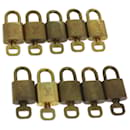 Louis Vuitton padlock 10set Padlock Gold Tone LV Auth ep3233