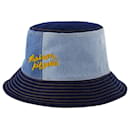 Sombrero de pescador vaquero - Maison Kitsune - Algodón - Azul - Autre Marque