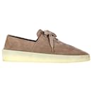 Fear of God Perforated Low-Top Sneakers In Brown Suede