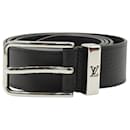 Louis Vuitton Pont Neuf 35mm Belt in Black Taurillon Calf Leather