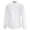 Camisa de algodón Oxford de corte slim para mujer - Tommy Hilfiger
