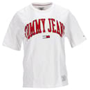 Camiseta feminina com logotipo em jersey - Tommy Hilfiger