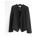 Chloe black textured tuxedo inspired jacket blazer - Chloé