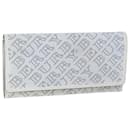 BURBERRY Portefeuille Long Cuir Blanc Auth bs12001 - Burberry