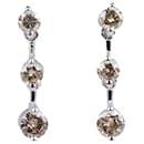 White Gold Earrings with Natural Diamonds - Autre Marque