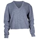 McQ Alexander McQueen V-neck Sweater in Grey Cashmere - Alexander Mcqueen