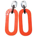 Orangefarbene übergroße Ohrringe - Hermès