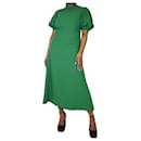 Green halterneck crepe dress - size - Autre Marque