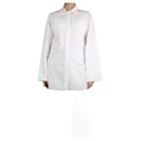 Camisa longa branca com botões - tamanho UK 8 - Céline