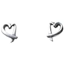 Silver Love Heart earrings - Tiffany & Co