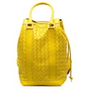 Bottega Veneta Yellow Intrecciato Leather Backpack
