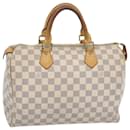 Louis Vuitton Damier Azur Speedy 30 Hand Bag N41533 LV Auth ki4106