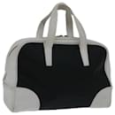 LOEWE anagram Hand Bag PVCCanvas Black White Auth 66643 - Loewe