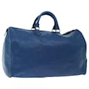 Louis Vuitton Epi Speedy 40 Hand Bag Toledo Blue M42985 LV Auth 66909
