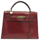 HERMES KELLY 32 SELLIER BAG IN RED HERMES COLOR - Hermès