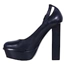 Black Ankle Strap Platforms - Autre Marque