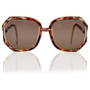 Vintage marrón TL1002 Gafas de sol extragrandes con cristales - Autre Marque