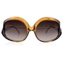 Tamanho grande laranja vintage 2143 Óculos de sol 55/15 - Christian Dior