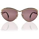 Vintage Gold Metal TL 3301 Sunglasses with Crystals - Autre Marque