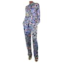 Multicolour floral printed shirt and trousers set - size XS - Autre Marque