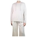 Cream hooded cashmere jumper - size S - Autre Marque