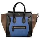 Celine Mini sac à bagages tricolore bleu - Céline