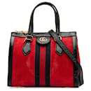 Gucci Red Small Suede Ophidia Satchel