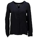 Womens Crepe De Chine Collarless Blouse - Tommy Hilfiger