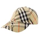 Bias Check Cap - Burberry - Synthetic - Beige