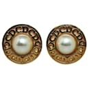 CD Faux Pearl Clip On Earrings - Autre Marque
